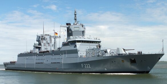 Ein Foto der „Baden-Württemberg&quot; ist das Typschiff der neuen Klasse F125