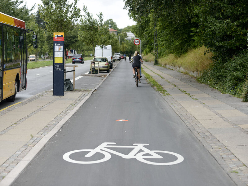 Ein Super-Fahrradweg im Raum Kopenhagen