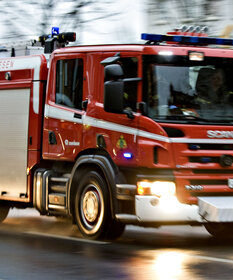 Feuerwehrauto im Einsatz