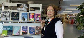 Claudia Knauer in der deutschen Zentralbücherei Apenrade